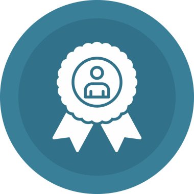 ödül rozeti simgesi soyut arkaplanda izole edildi