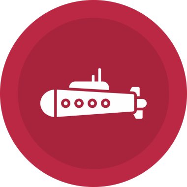 Denizaltı simgesi, vektör çizimi