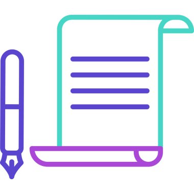 kalem simgesinin vektör illüstrasyonu