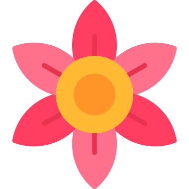 Çiçek. Web simgesi basit illüstrasyon