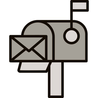 zarf simgesi, vektör çizimi