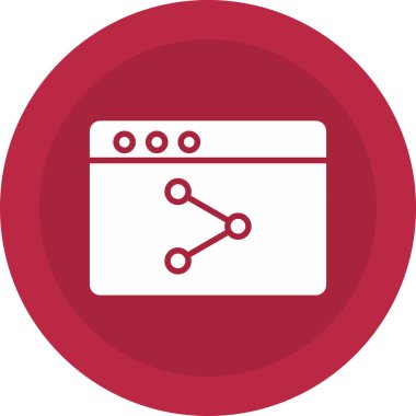 Tarayıcı tarayıcı simgesi ile doldurulmuş dış hat biçimi