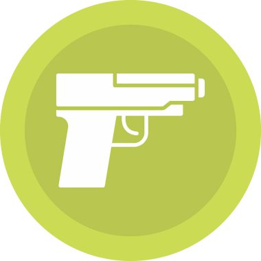 Silah. Web simgesi basit illüstrasyon