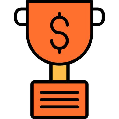 İş ödülü ikonu. özet ödül vektör illüstrasyonu