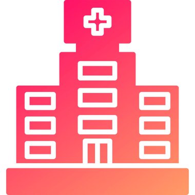 Hastane Simgesi Vektör İllüstrasyonu