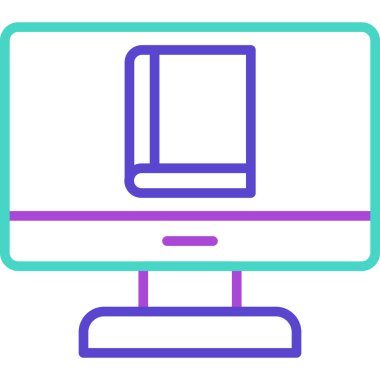 Bilgisayar monitörü. Basit resimleme