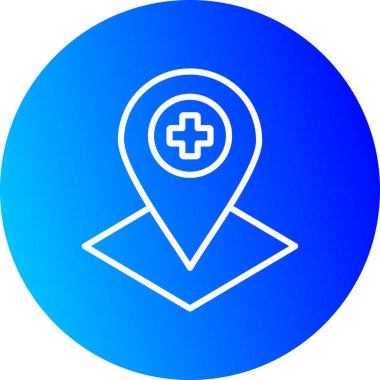 konum simgesi vektör illüstrasyonu