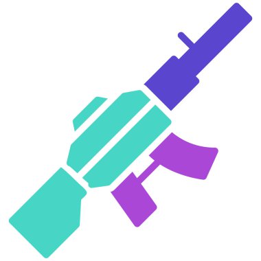 Silah. Web simgesi basit illüstrasyon