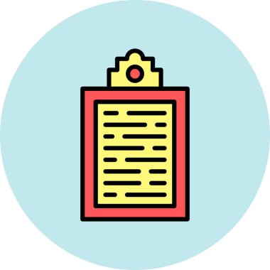 belge simgesi vektör illüstrasyonu