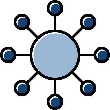 küresel bağlantı. Basit resimleme