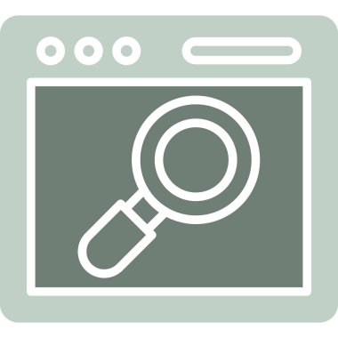 Ara. Web simgesi basit illüstrasyon