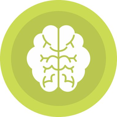 Beyin. Web simgesi basit illüstrasyon