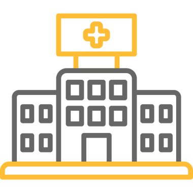Hastane hastane sağlık ikonu