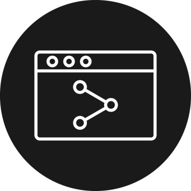 Veri analiz simgesi, vektör illüstrasyonu