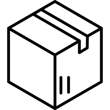 kutu simgesi vektör illüstrasyonu