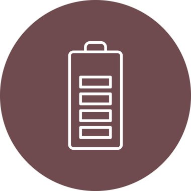 pil simgesi, vektör illüstrasyonu