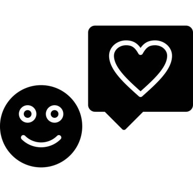 Sohbet vektörü düz simgesi