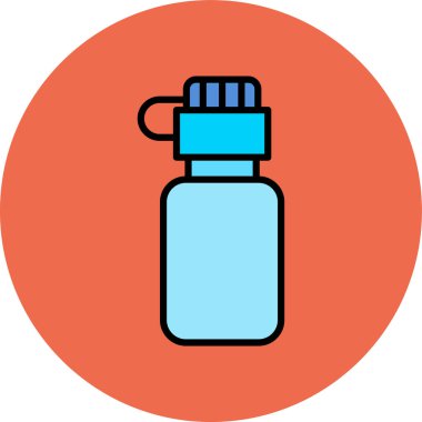 Şişe simgesinin vektör illüstrasyonu