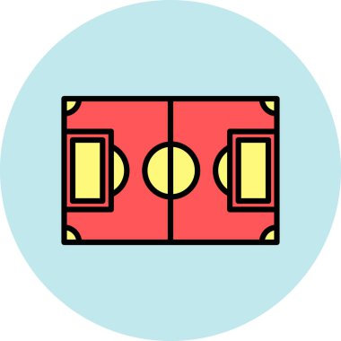 Futbol simgesi. vektör çizim