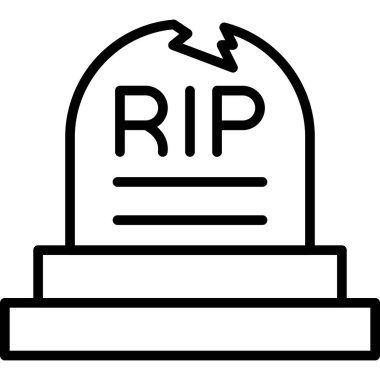 mezar mezar mezar mezar simgesi taslak biçiminde