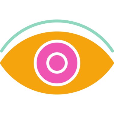 Göz simgesi vektör illüstrasyonu