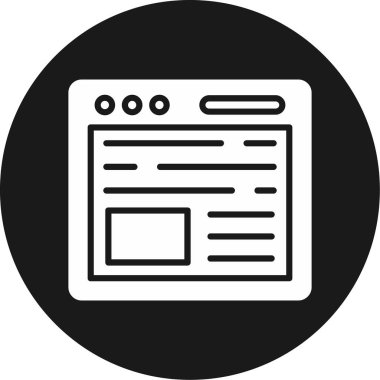 vektör lcd simgesi illüstrasyonu