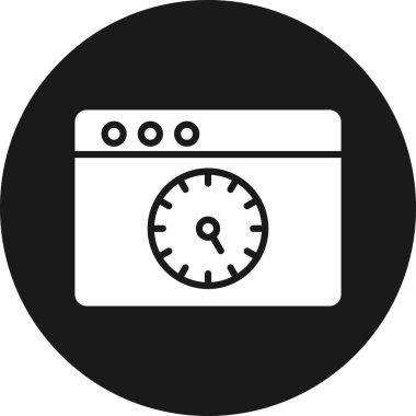 Mutfak simgesi şablon tasarımının illüstrasyon vektörü grafiği