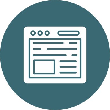 web browser window vector icon