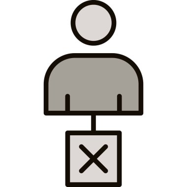 Çizgi film simgesinin vektör çizimi