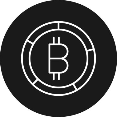 bitcoin. Web simgesi basit tasarım