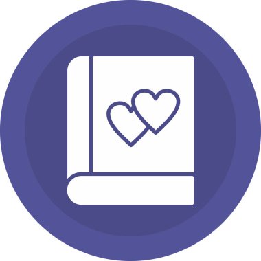 Kalp. Web simgesi basit illüstrasyon