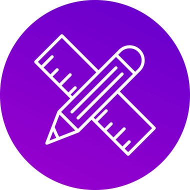 Kalem. Web simgesi basit illüstrasyon