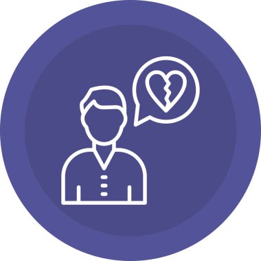 Konuş. Web simgesi basit illüstrasyon