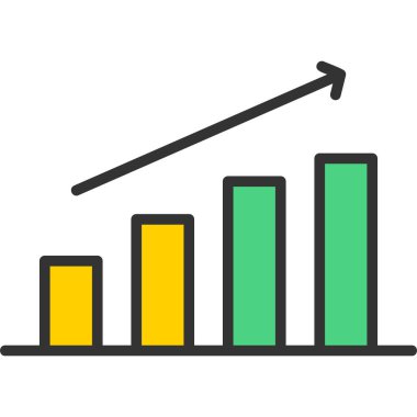 grafik ikonu vektör illüstrasyonu