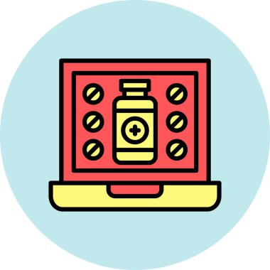 hap ikonu vektör illüstrasyonu