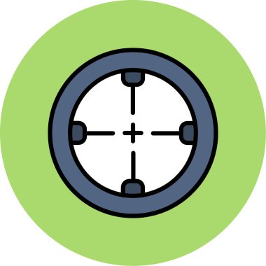 hedef simge vektör illüstrasyonu