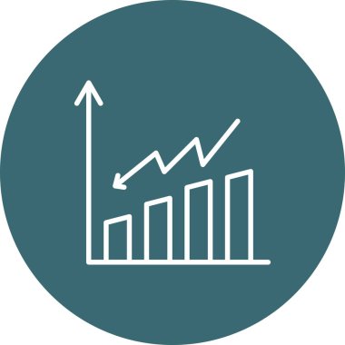 grafik ikonu vektör illüstrasyonu