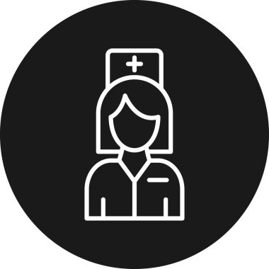 Doktor. Web simgesi basit illüstrasyon