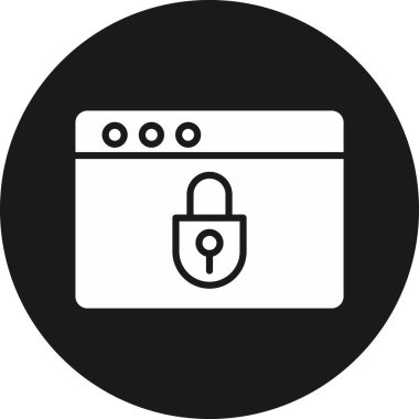 vektör asma kilit çizimi