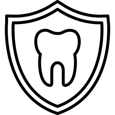Diş Bakımı simge vektör çizim