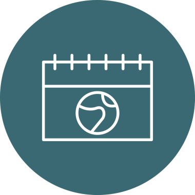 vektör Takvimi Simgesi illüstrasyonu