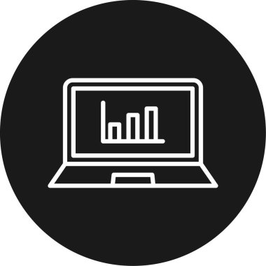 grafik simgesinin vektör illüstrasyonu