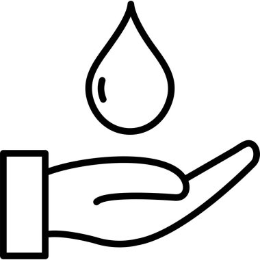 Su damlası vektör illüstrasyonu