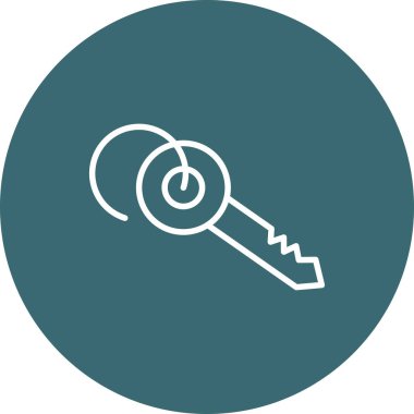 Anahtar. Web simgesi basit illüstrasyon