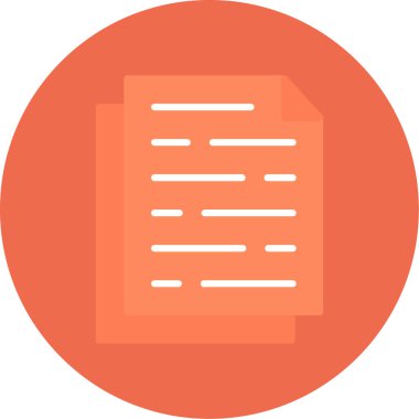 Belge. Web simgesi basit tasarım