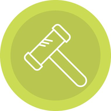 Çekiç vektör simgesi. düz çizim tasarımı