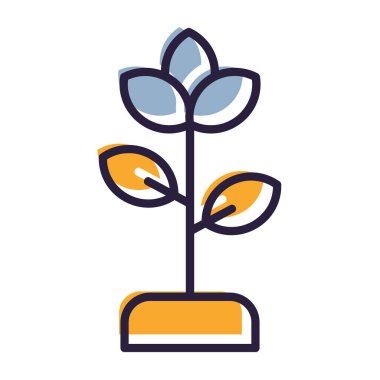 çiçek simgesi vektör illüstrasyonu.