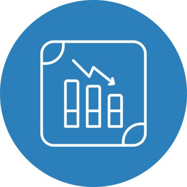 Bar çizelgesi. Web simgesi basit illüstrasyon