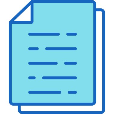 Belge. Web simgesi basit illüstrasyon