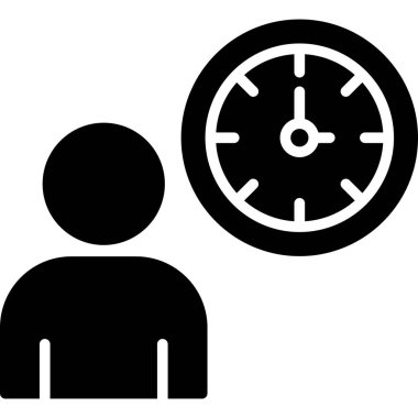 Zaman yönetiminin vektör illüstrasyonu